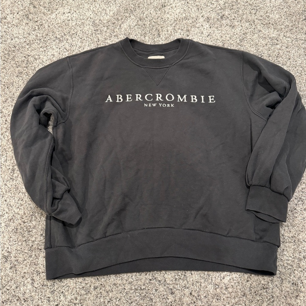 Dark gray Abercrombie crew neck